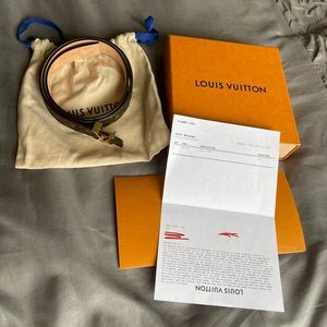Authentic Louis Vuitton Mini 25MM Monogram Belt